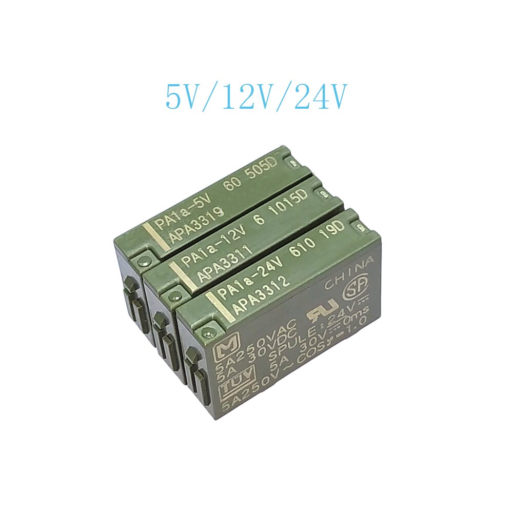 2PCS/lot 100%New Relay PA1A-5V PA1A-12V PA1A-24V PA1A 5V PA1A 12V PA1A 24V 5A 4PIN 5V 12V 24V Normally open