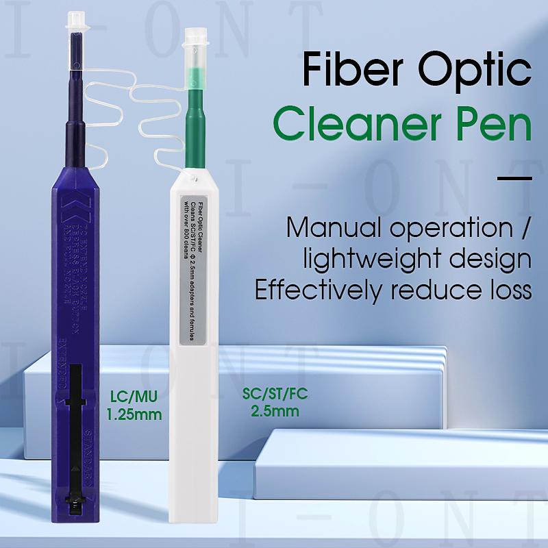 LC/SC/FC/ST One Touch Cleaning Tool 1.25mm and 2.5mm Cleaning Pen 800 Cleaning Fiber Optic Cleaner