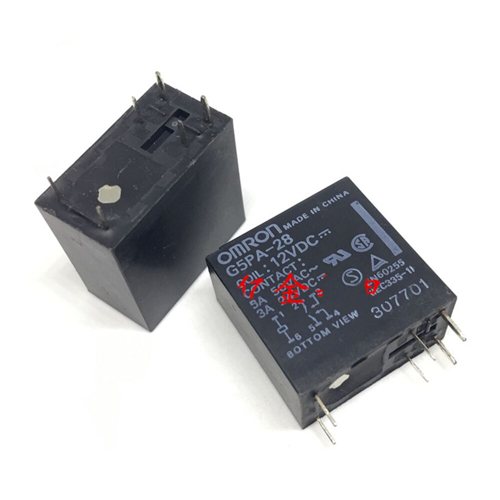 10PCS/lot 100%Original New Relay G5PA-28-MC G5PA-28-MC-12VDC G5PA-28-MC-24VDC G5PA-28 G5PA-28-12VDC G5PA 28 MC 12V 6PIN