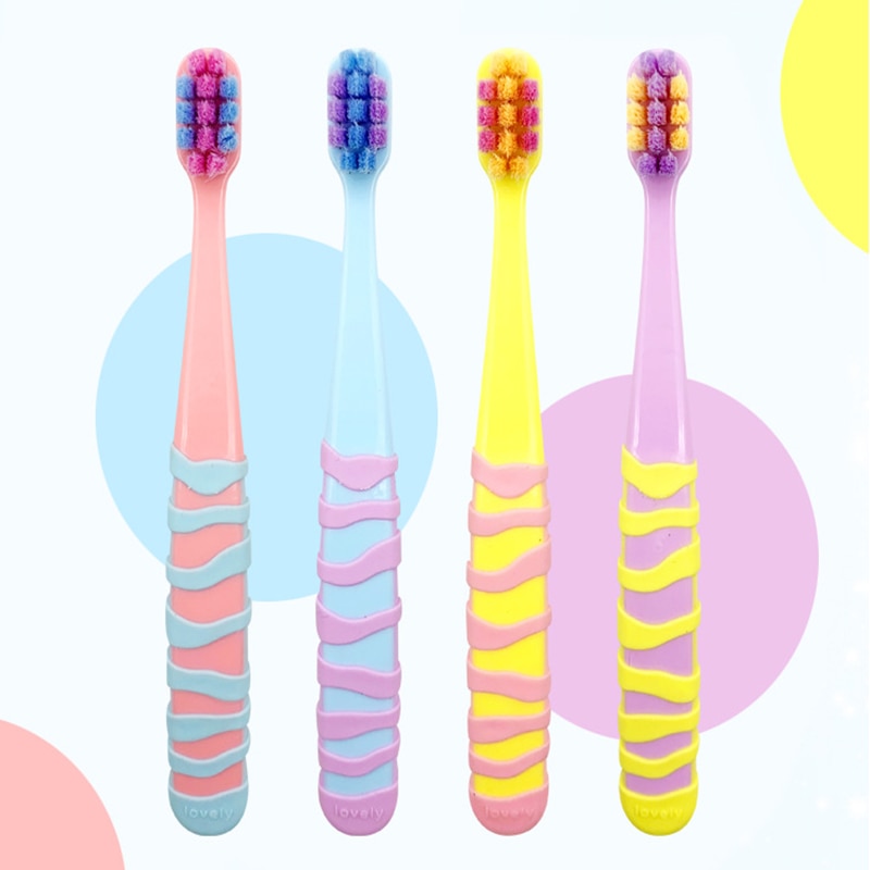 2-12Y Kids Colorful Toothbrush Training Toothbrush for Girls Ultra Soft Toothbrush Theeth Cleaner Children Toothbrush