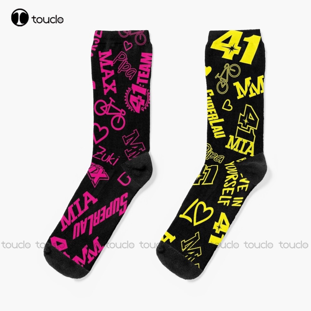 Aleix Espargaro Number 41 Socks Halloween Socks Women Personalized Custom Unisex Adult Teen Youth Socks 360° Digital Print