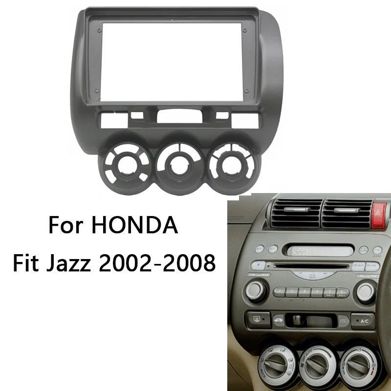 2 Din Android Head Unit Car Radio Frame Kit HONDA Fit Jazz 2002-2008 Auto Stereo Dash Plastic Panel