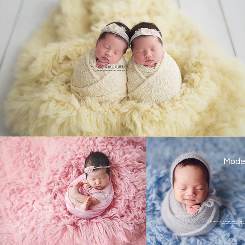 150x90cm Flokati Blanket Newborn Photography Props Background Greek Wool Mat Baby Photo Shoot Boy Girl Fotografie Accessories