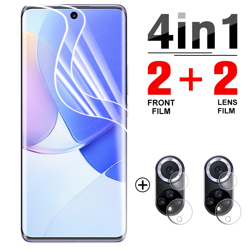 4 in 1 Hydrogel Film for Huawei nova 9 Pro Screen Protector Protective films For Nova9 NAM-LX9 AL00 Pro RTE-AL00 Film Not Glass