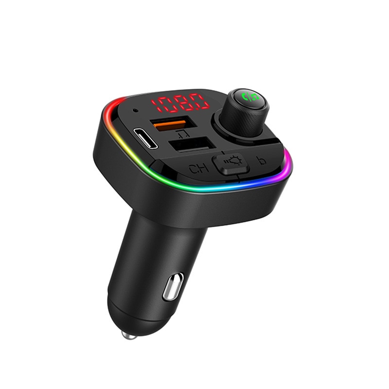 C13 car mp3 bluetooth player PD/QC3.0 fast charge car charger bluetooth hands-free fm transmitter