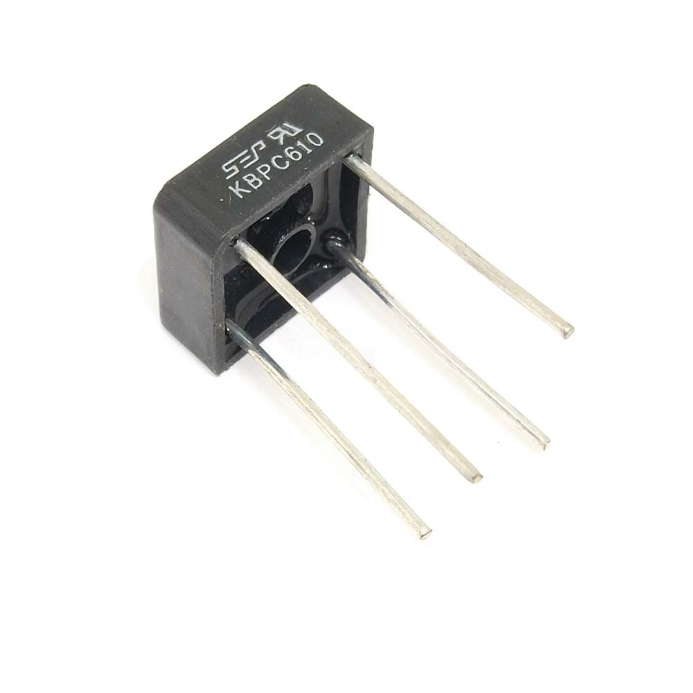 5PCS KBPC610 BR610 DIODE BRIDGE 1000V 6A BR-6 bridge rectifier New original