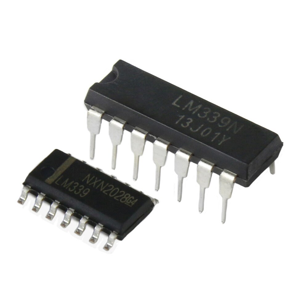 100pcs/lot LM339 LM339DR SOP-14 LM339N DIP-14 LM339 DIP Single Supply Quad Comparators IC