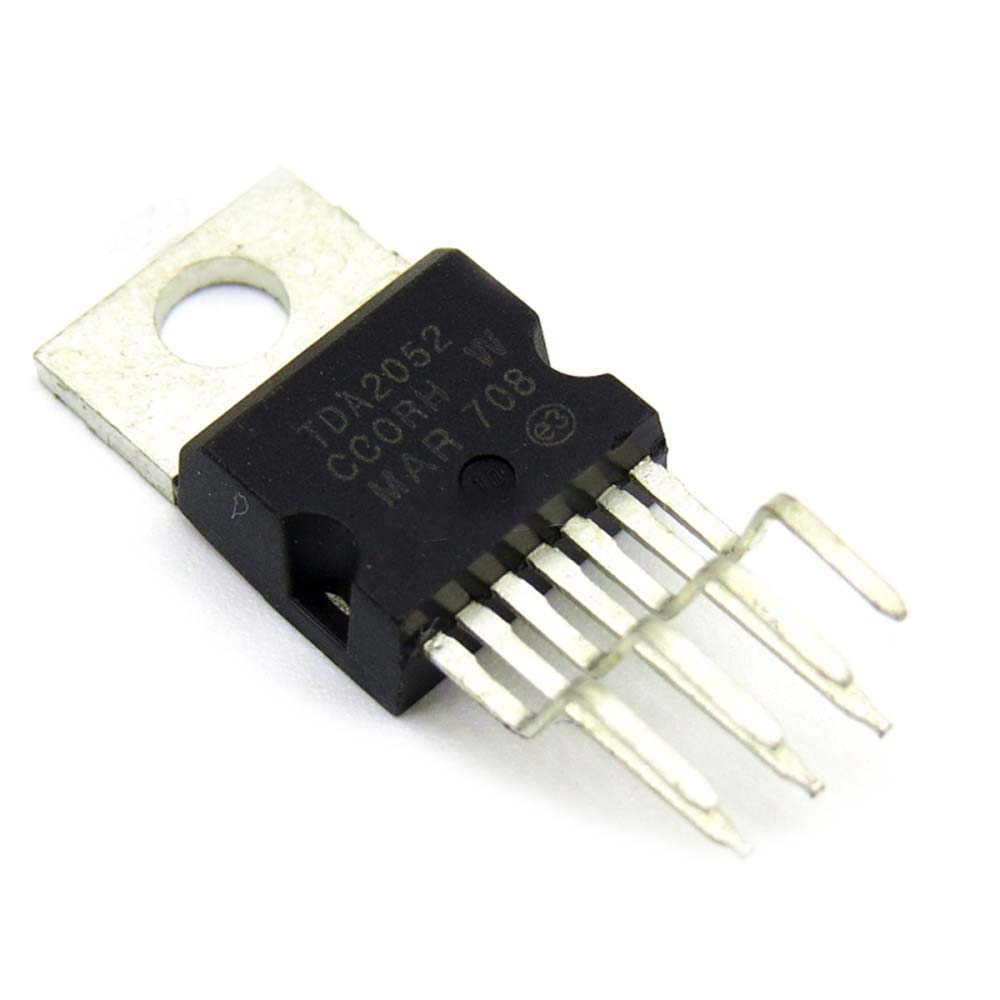 5pcs TDA2052 TO220-7 TDA2052V TO-220 60W Hi-Fi AUDIO POWER AMPLIFIER WITH MUTE / STAND-BY