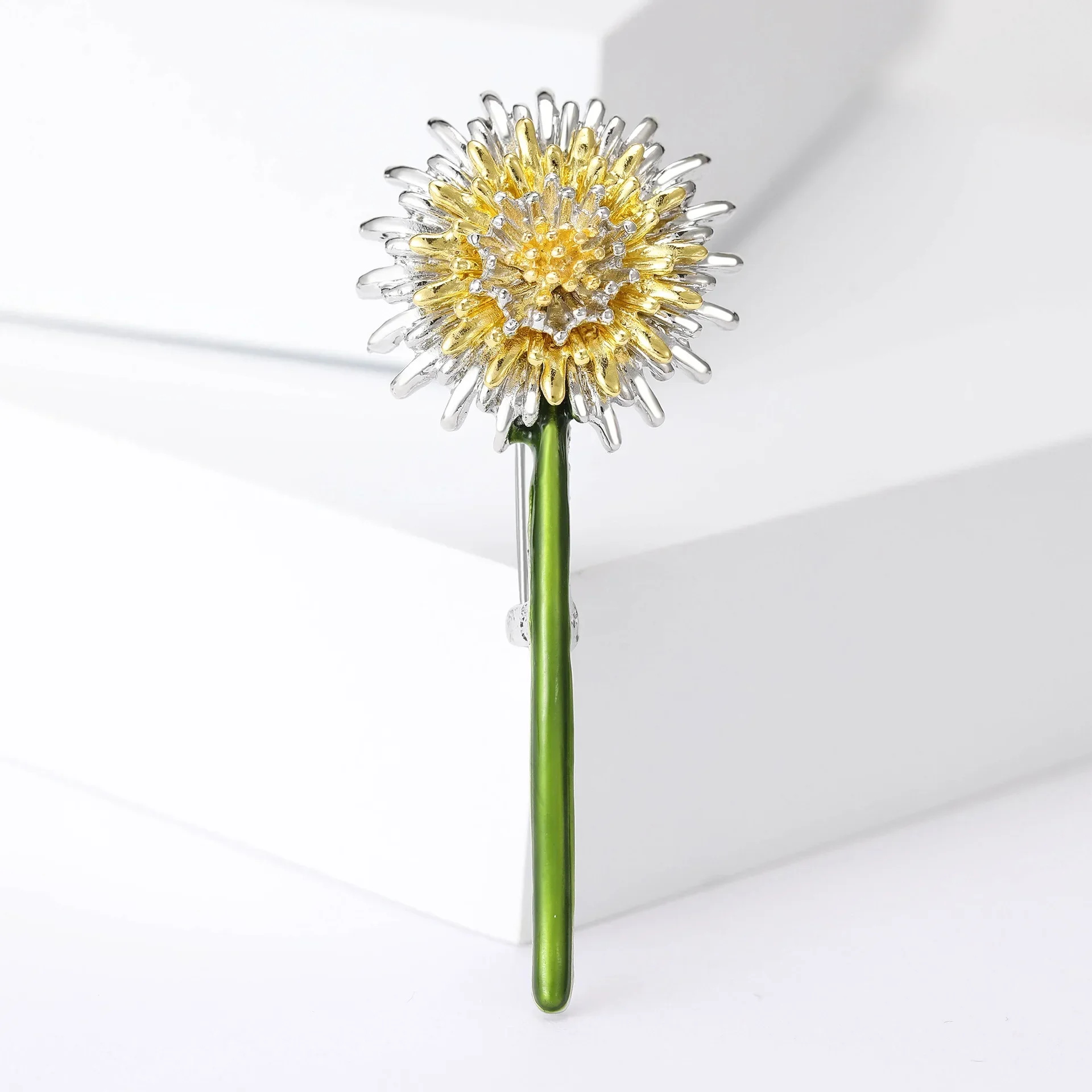 Dmari Women Brooch Gorgeous Lapel Pin Korean Fashion Style Specific Design Dandelion Flower