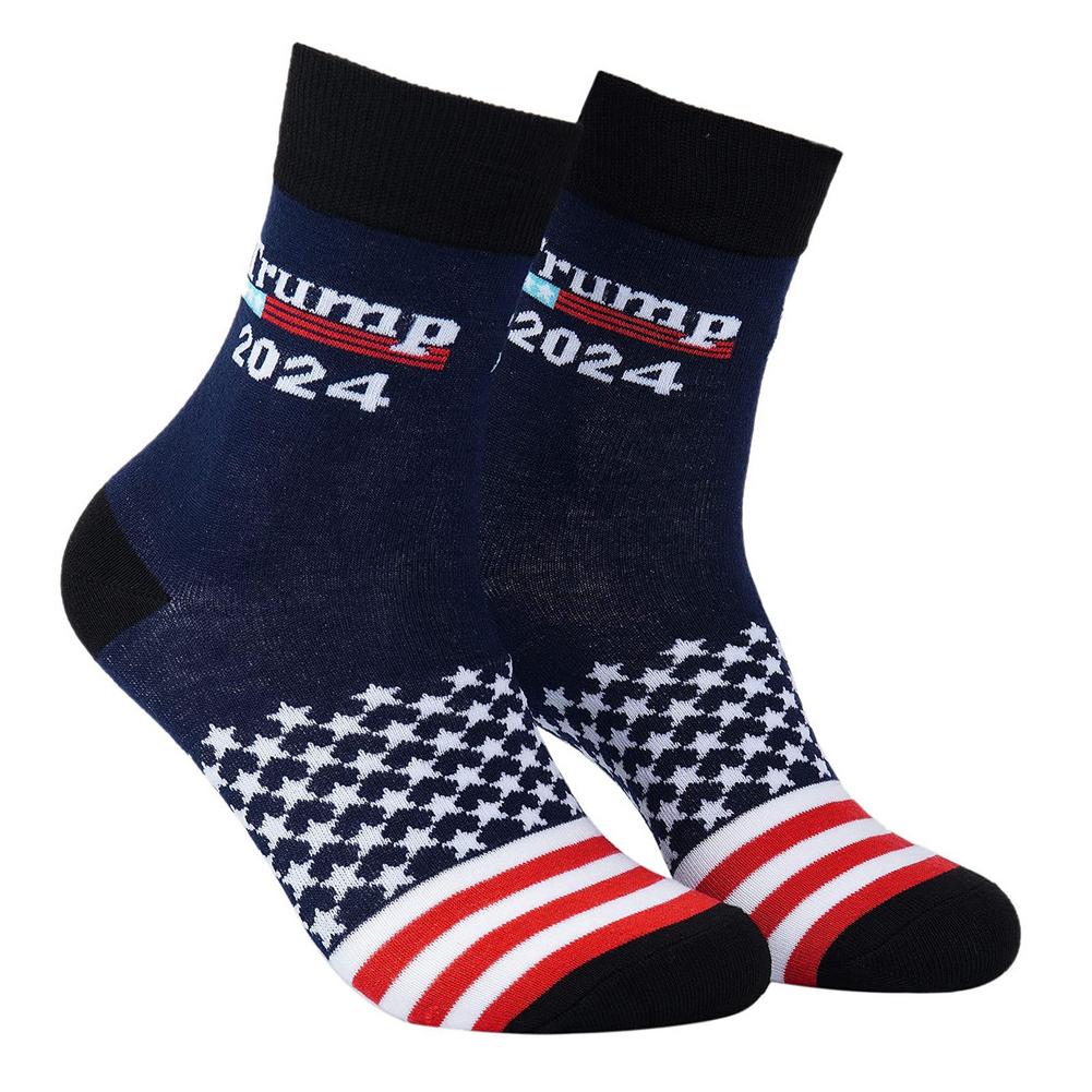 2024 Election Trump Socks 2024 Breathable Save America Again Socks Donald Trump Socks Gifts Socks For Trump Fans (Opp)