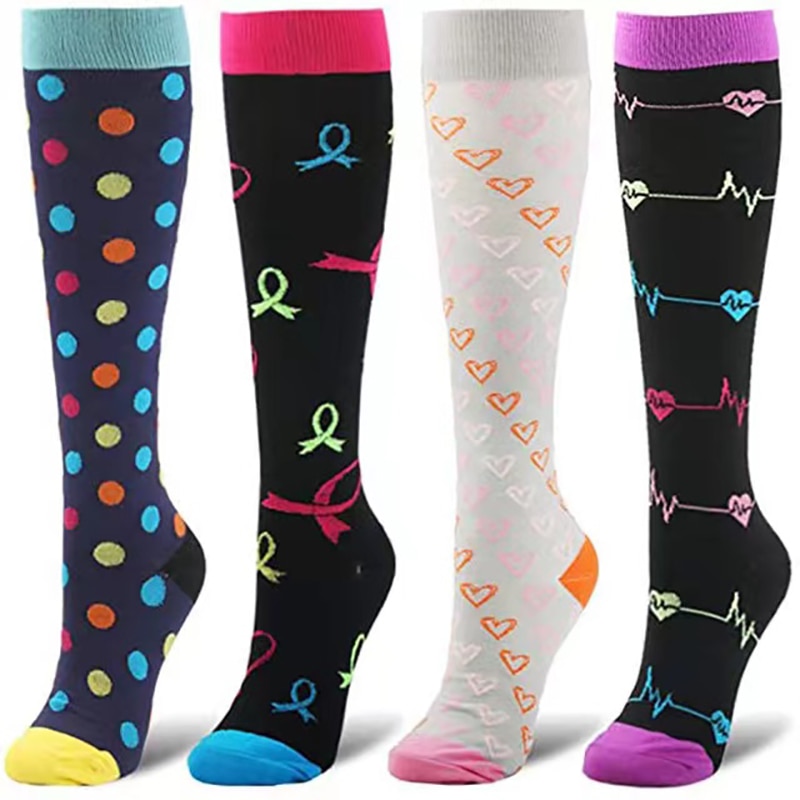 Men Women Socks Compression Socks Elastic Sports Beautiful Leg Nurse Stocking Jogging Climbing Cycling Flight Excercise