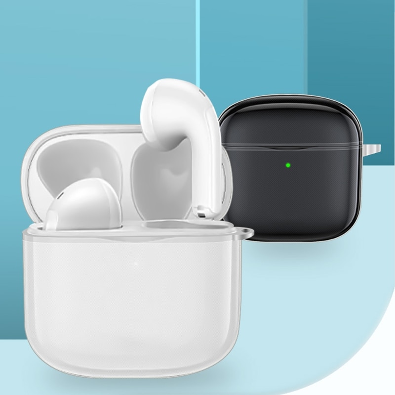 Compatible with Baseus E3 Earphone Cover Shell Shockproof Anti-scratch Protective Sleeve Washable Housing Dustproof Case
