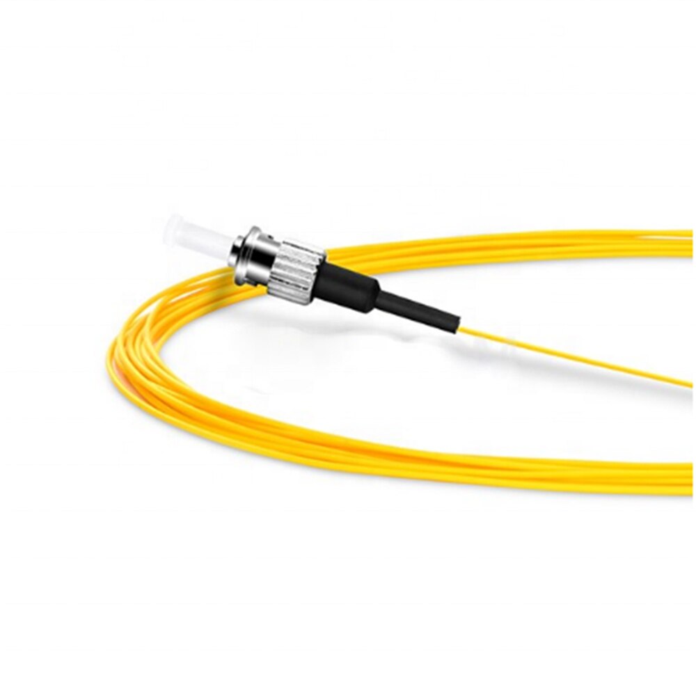 50/100pcs Free Shipping 0.9mm ST /UPC Single Mode Fiber Optic Pigtail 9/125 Single Mode Optical Fiber Pigtail