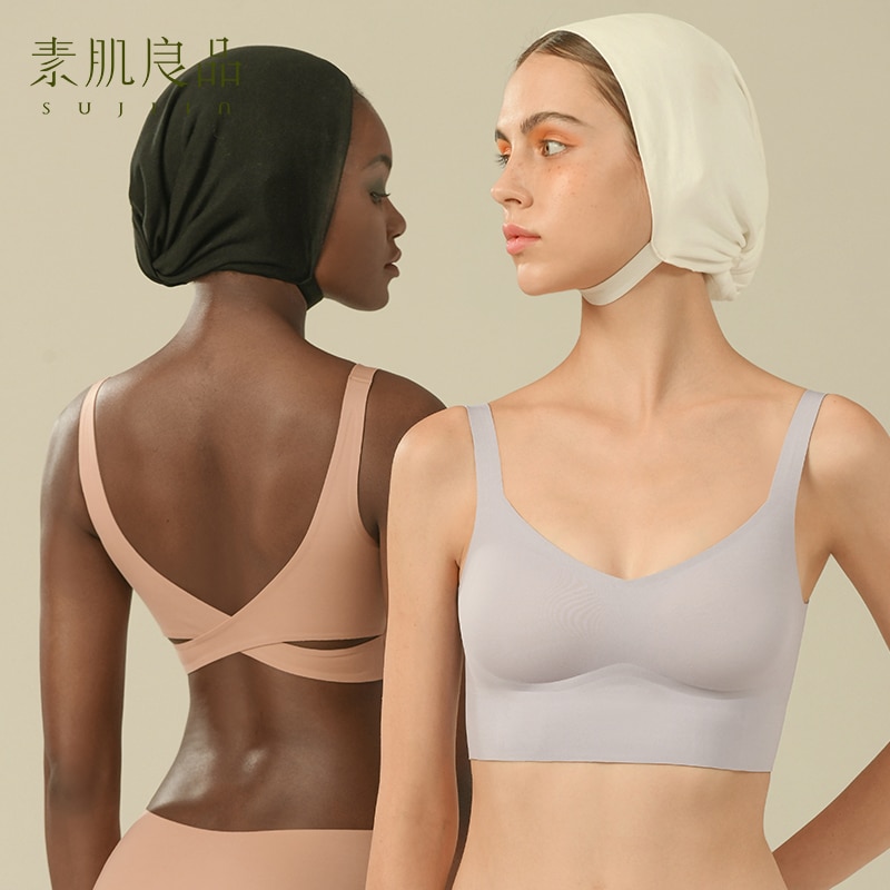 Sujiin Seamless Sports Yoga Bra For Women Comfortable Wireless Night Sleep Bra Lingerie Female Underwear Women's Brassiere 