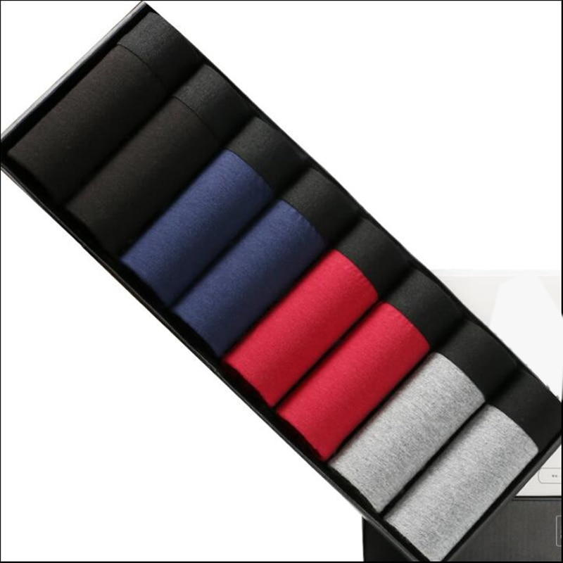Boxer Male Panties Men's Underwear Boxers Shorts Sexy Man Boxer Solid Underpants Comfortable Plus Size BoxerShorts Lot L-5X