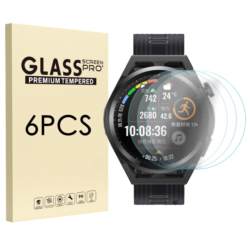 6/2/1pcs For Huawei Watch GT Runner Screen Protector Tempered Glass Anti-Shatter Film GT2 GT3 46mm For Huawei GT2 Pro GT3 Pro