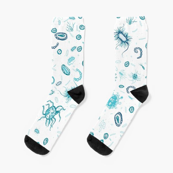 Microbiology Crew Socks Ladies Cute Cartoon Autumn Sports Mens Girls Pattern Unisex Best Short Winter Cotton Funny Breathable