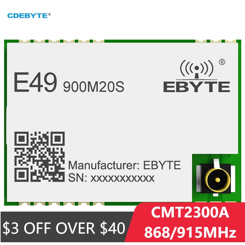 CMT2300A 868/915MHz SMD Wireless Module SPI Hardware Module E49-900M20S 3km Long Range IPEX/Stamp hole Antenna Wireless Module