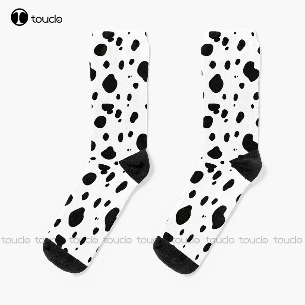 Dalmatian Pattern Socks Men Socks Christmas New Year Gift Custom Gift Unisex Adult Teen Youth Socks 360° Digital Print Women Men
