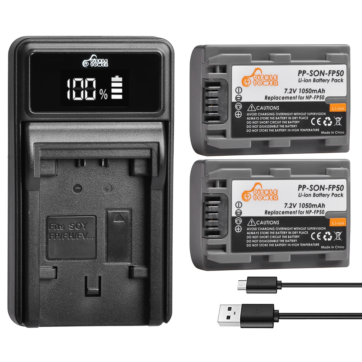 NP-FP50 NP-FP51 NP-FP30 Battery +LED Charger For Sony DCR-30 DVD103 DVD105 DVD203 DVD205 DVD305