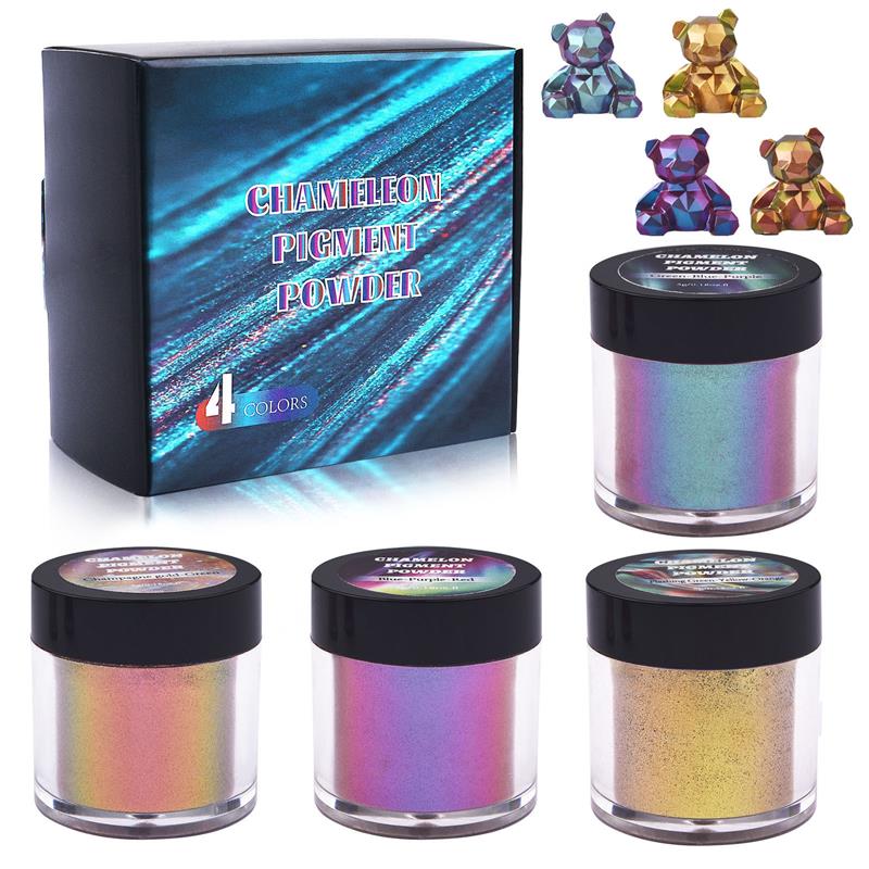 Chameleon Powder Set Mica for Epoxy Resin Silicone Mold Pearl Pigment Painting Candle Making Slime