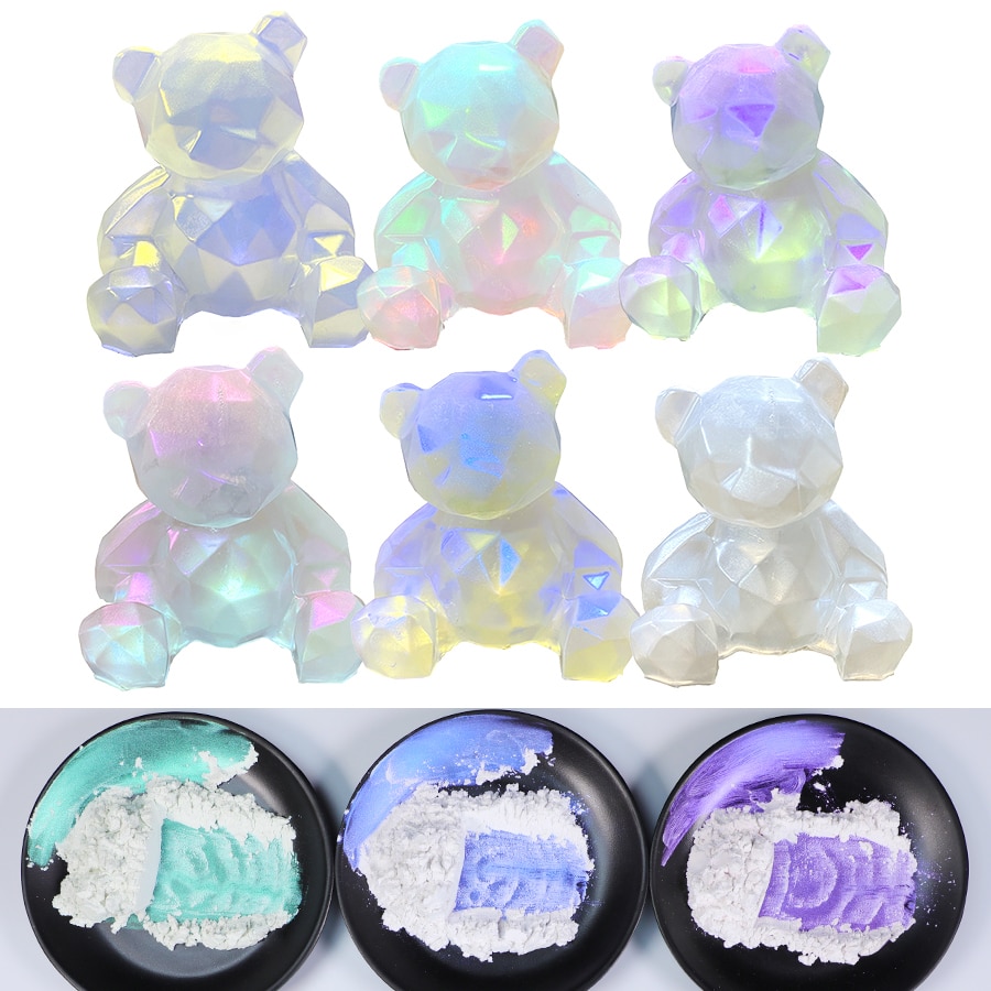 Glitter Pearl Powder Resin Pigment DIY Epoxy Resin Mold Mirror Chameleon Magic Discolored Dye Resin Crafts Jewelry Making Tools