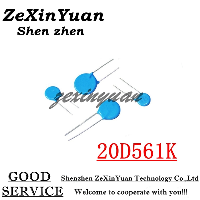 5PCS/LOT 20D561K 560V 20D561 561KD20 20MM varistor piezoresistor