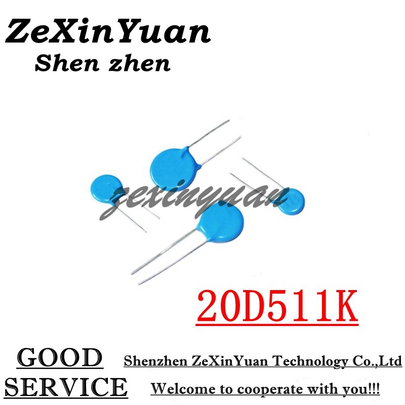 5PCS/LOT 20D511K 510V 20D511 511KD20 20MM varistor piezoresistor