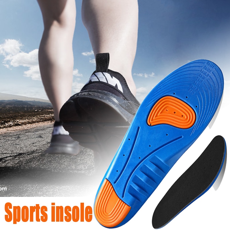 2pcs Shock Absorption Gel Corrective Sports Running Insole Insert Insole Arch Support Pad Sports Competition Silicon Insole