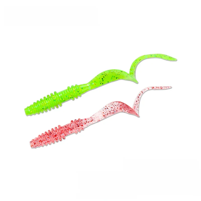 TSURINOYA 63mm 0.7g 40pcs Light Game Soft Bait Fishing Lure BOUNDEN Artificial Silicone Worm Ajing