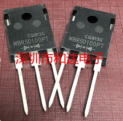 Free shipping 10PCS MBR50100PT TO-247 100V 50A