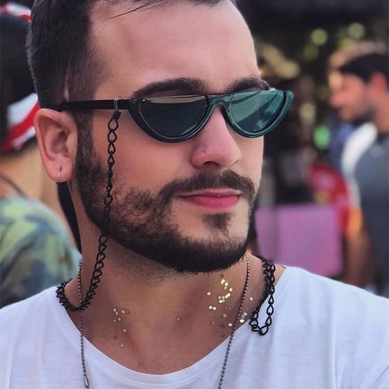 Fashion black Metal Glasses Chain Men Chain For Glasses Lanyard Hold Straps Women Sunglasses Accessories