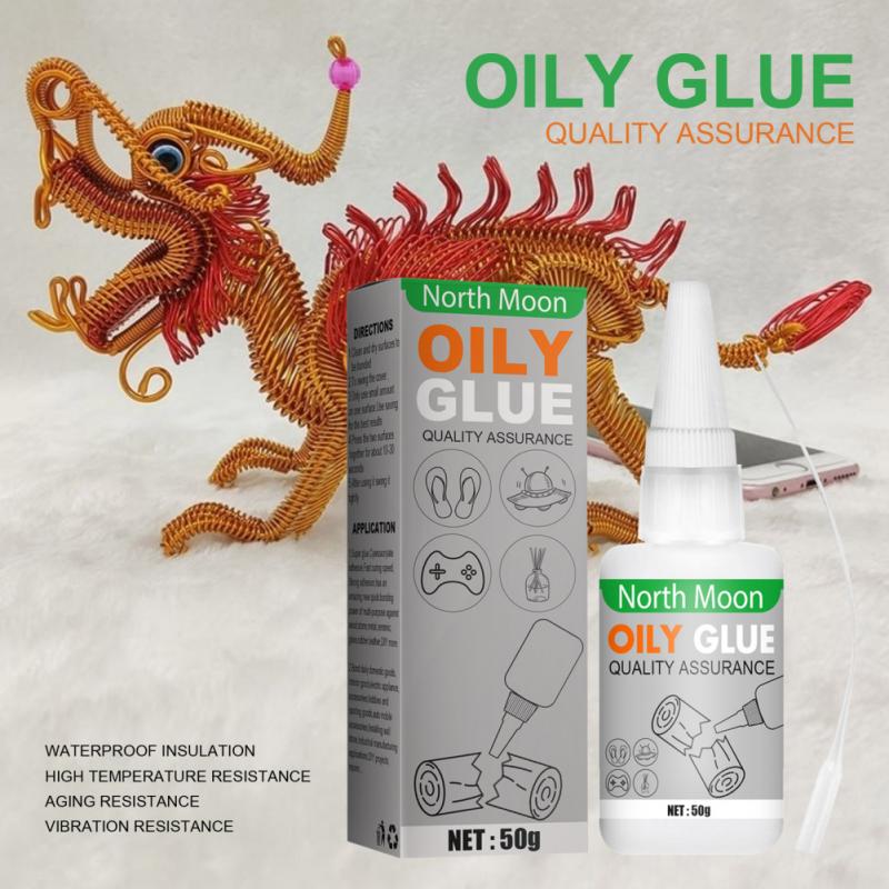 50ml Oily Glue Super Glue Fast Adhesion Strong Adhesion Multi-purpose For DIY Wood Craft,Shoes Repair