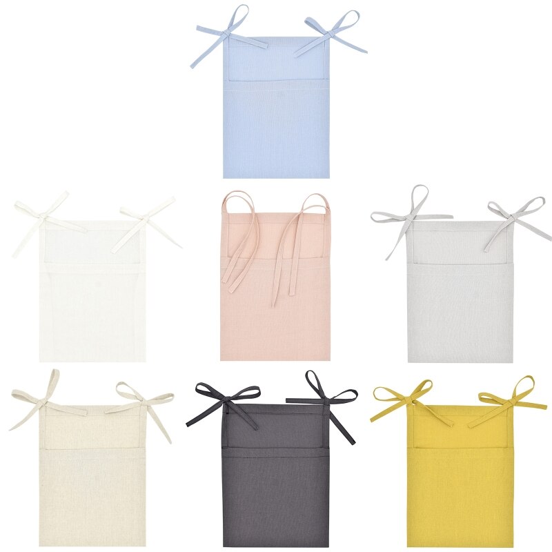 Baby Bedside Storage Bag Crib Organizer Tissue Diaper Nappy Toys Holder Pocket for Infant Essentials G99C