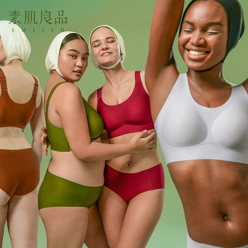 Sujiin Sports Bra Seamless Wireless Push Up Bra for Women Comfortable Soft Support Female Underwear Brassiere Crop Tops MX171