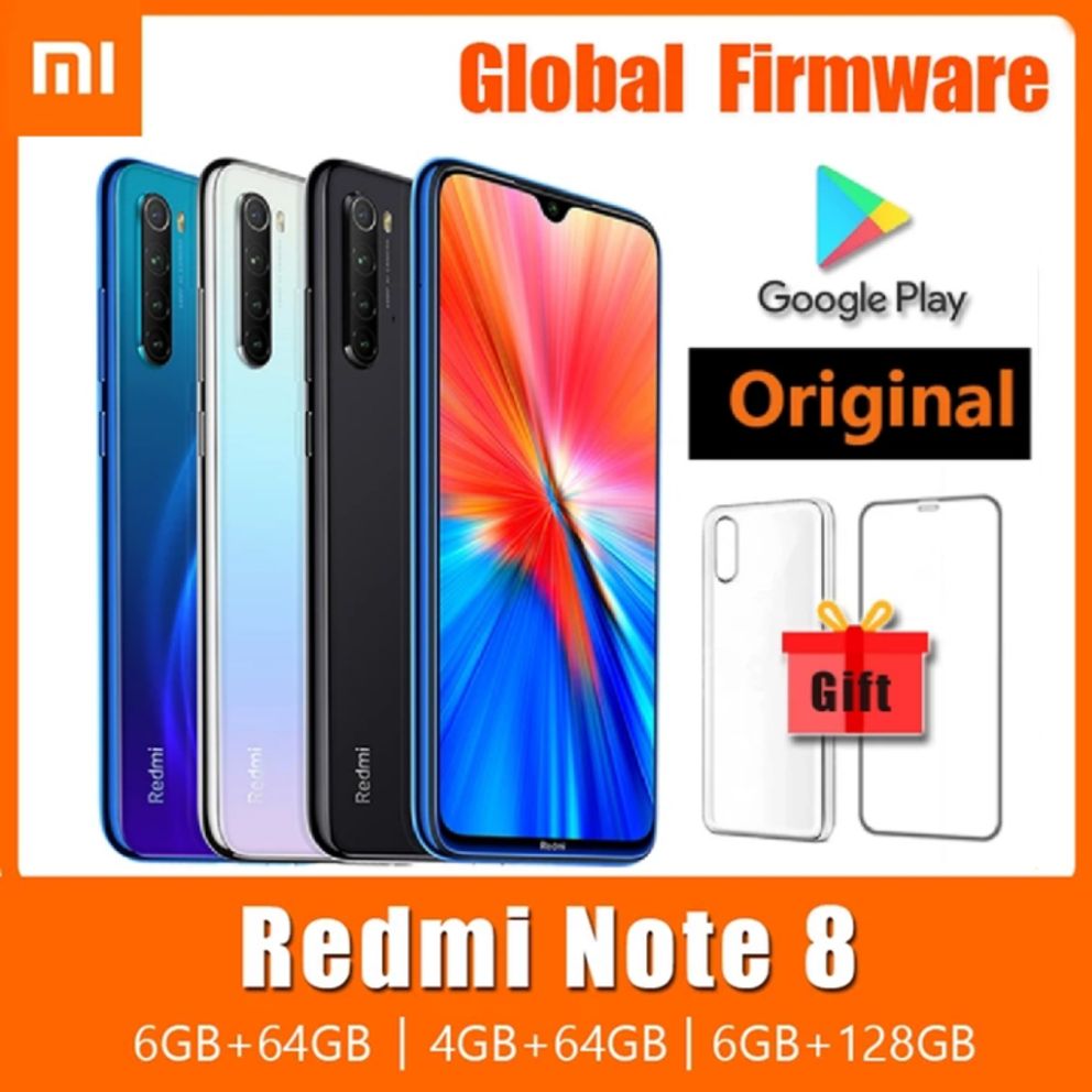 Xiaomi Cellphone Redmi Note 8 Smartphone,with Phone Case - Original Android Phone 4000mAh Baterry Quad Cmaera