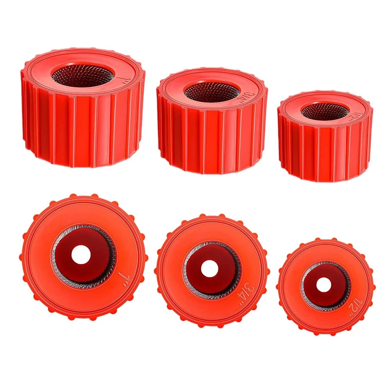 6 Pieces Copper Pipe Cleaners, Handy Sized Plumber, Tube Cleaning Brush for Copper, Copper Pipe