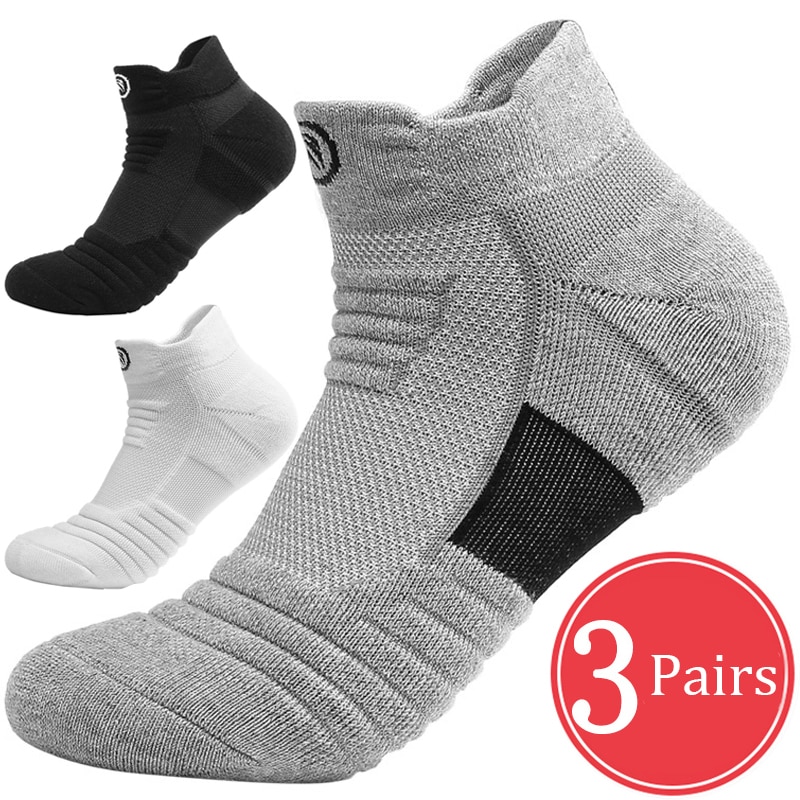Running Sports Socks Breathable Sock Moisture Wicking Seamless Athletic Socks Long Short Sweat Deodorant Towel Sox Men Socks