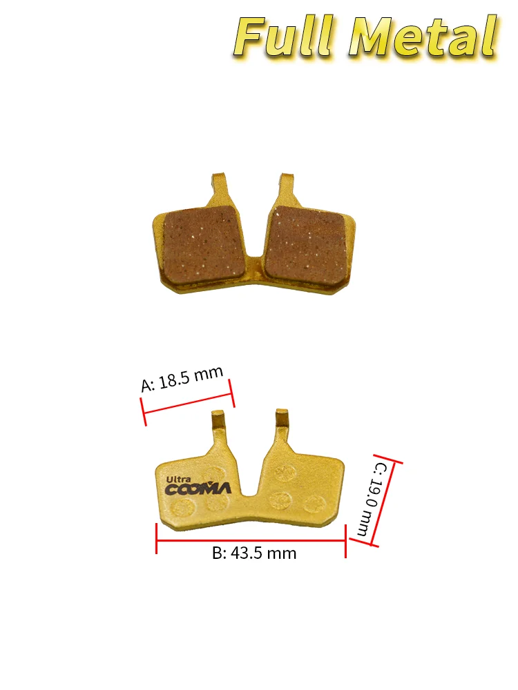 Bicycle Disc Brake Pads For Magura MT5 MT7 Caliper, 4 Pairs, Ultra Class, Full Metal
