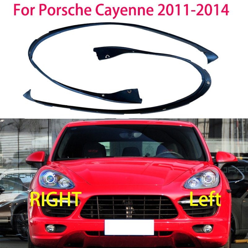 Car Headlight Rubber Weather Strip Decorative Headlight Trim Strip For Porsche Cayenne 2011- 2014 Headlight sealing strip