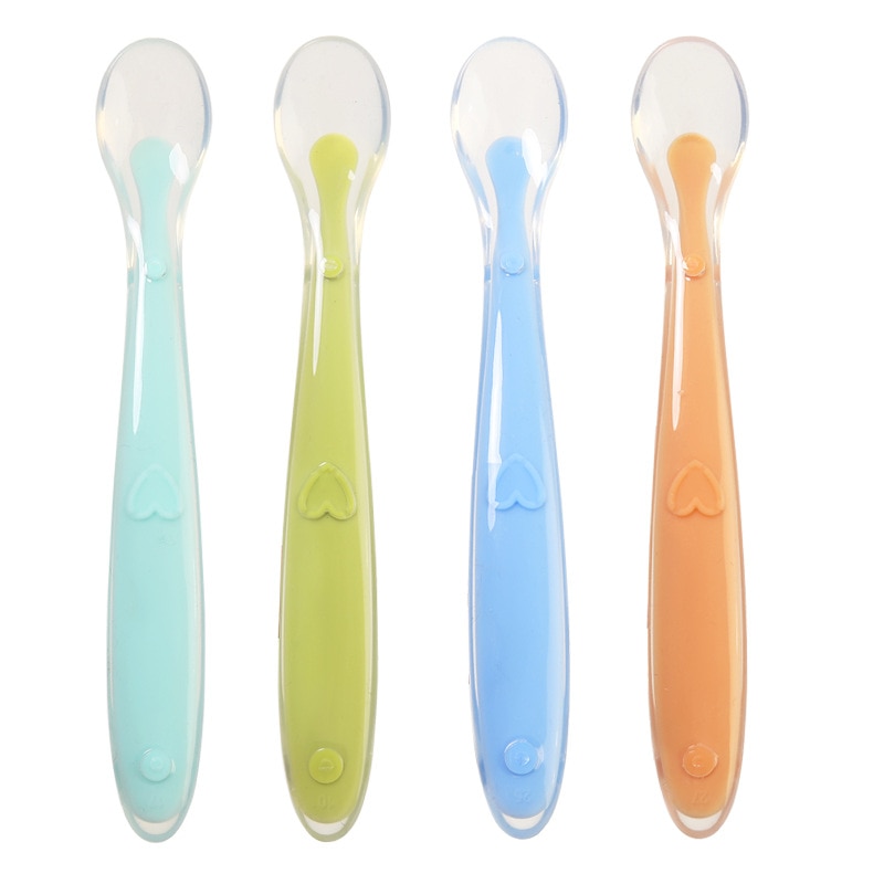 Newborn Baby Feeding Spoon Utensils Food Supplement Training Spoon Toddler Tableware Feeding Accessories Platos Para Bebe