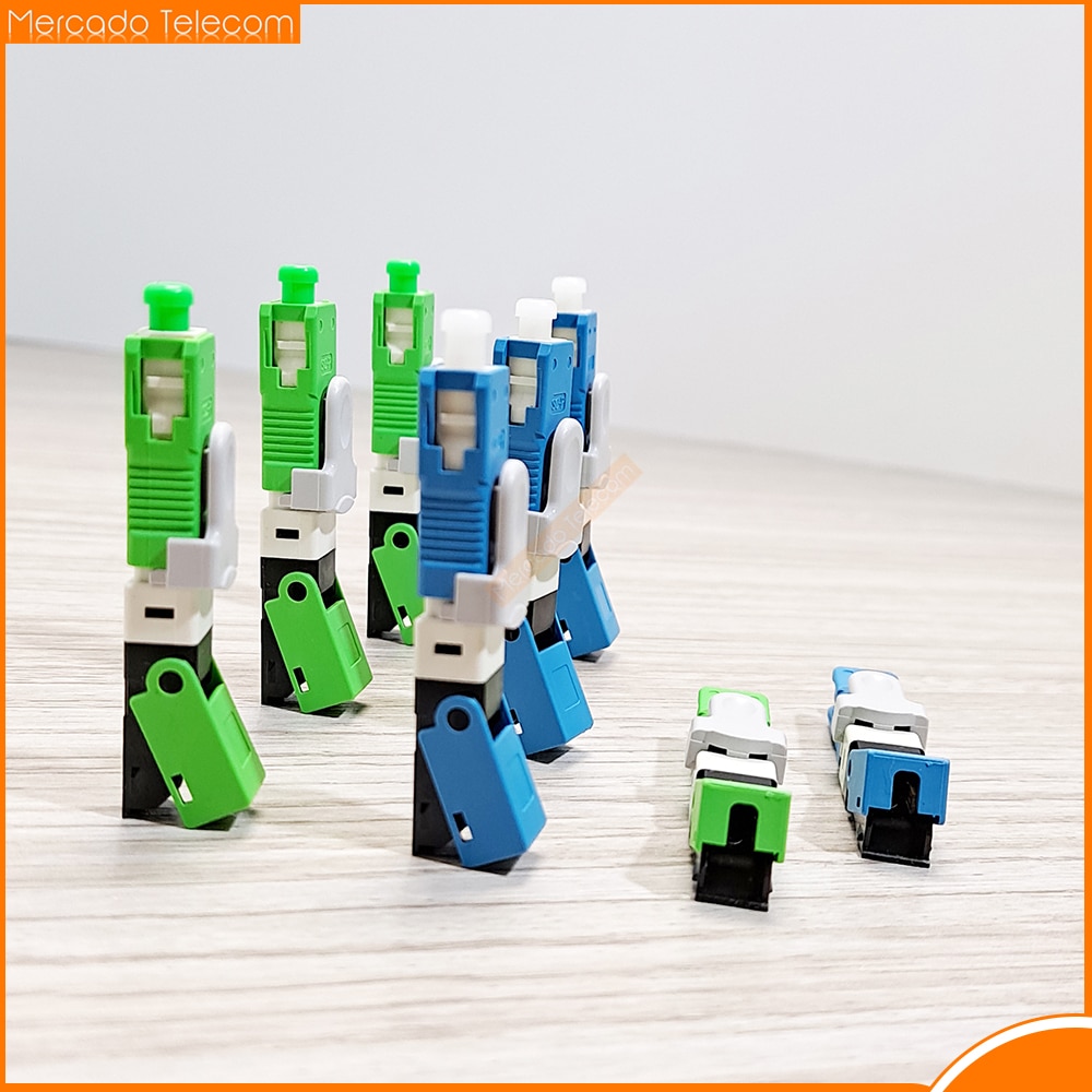 New SC APC UPC 58MM SM Single Mode Optical Connector FTTH Tool Cold Connector Tool SC UPC Fiber Quick Connector LX58