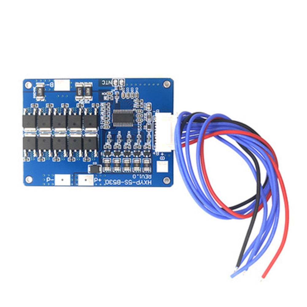 18V 21V BMS 5S 30A 45A Balance Lipo battery protection board with 65°C temperature protection