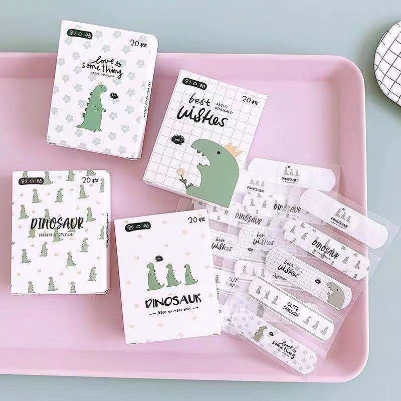 20pcs/box Cartoon Animal Dinosaur Pig Bear Band Aid Hemostasis Adhesive Bandages Children Skin Dressing Patches Tape Plaster