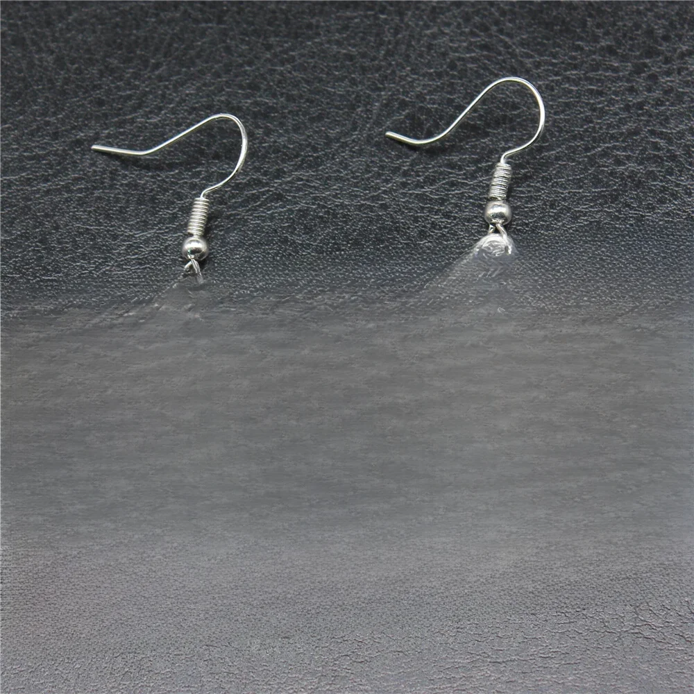 Fashion Handmade Simple Design Antique Silver Color Hollow Star Pendant Earrings Women Vintage Drop