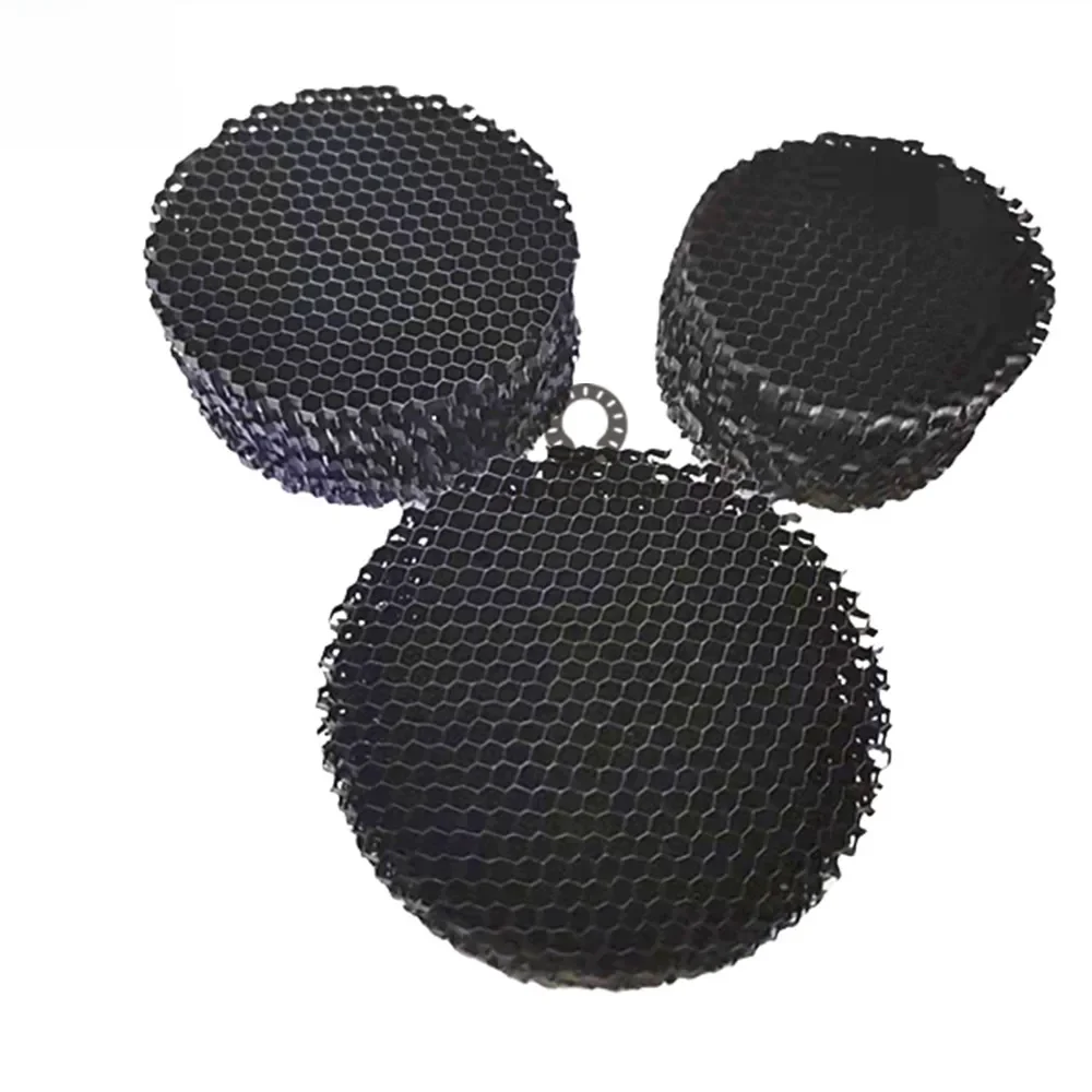 10pcs/lot LED Soft light shade hood downlight spotlight round honeycomb mesh cover black anti-glare