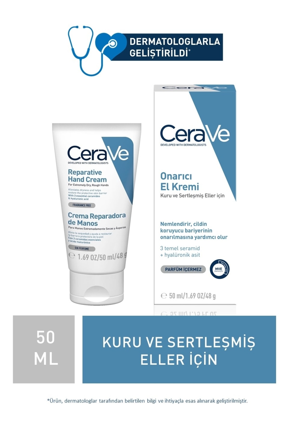 Repairing Hand Cream Dry and Chapped Hands with Hyaluronic Acid 50 ml