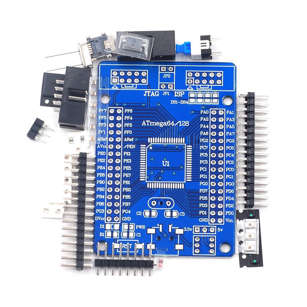 AVR ATmega64 ATmega128 Development Board Learning Board Core Board Kit