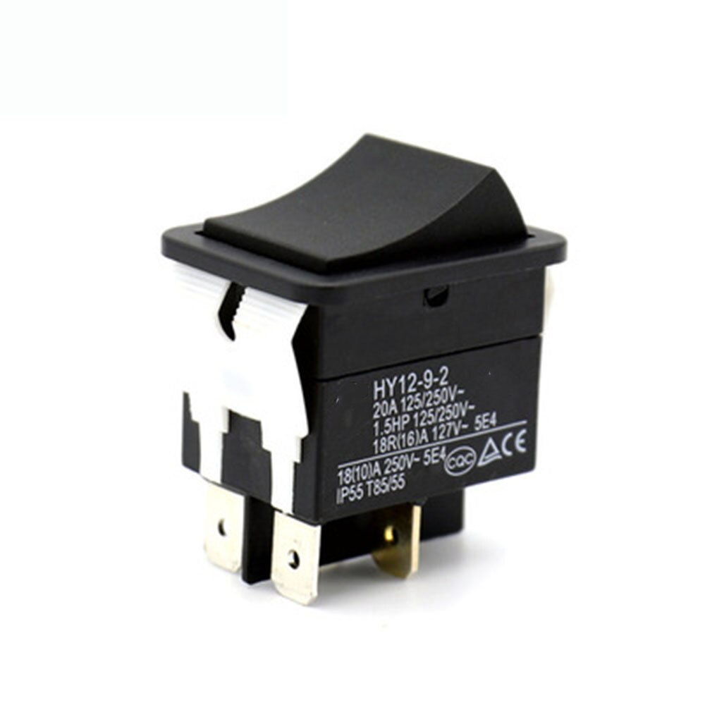 1pcs KEDU HY12-9-3 6 Pins Push Button On Off On Rocker Switch Pushbutton Switches for Electric Power Tools 125/250V 18/20A