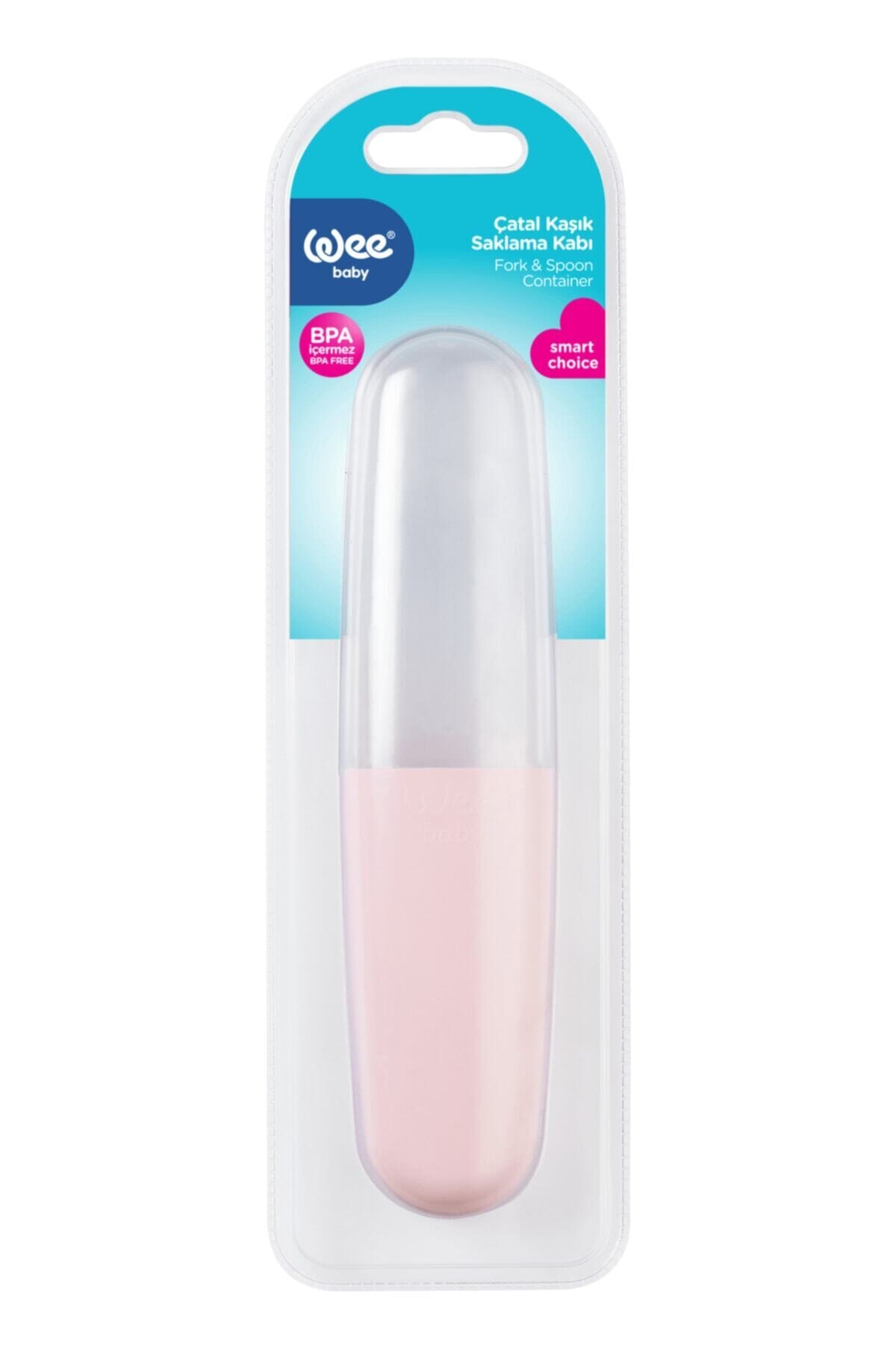 Fork Spoon Storage Container Mother Baby Care Pink Color
